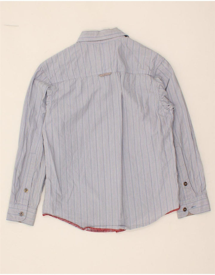TIMBERLAND Boys Shirt 9-10 Years Blue Striped Cotton Vintage Timberland and Second-Hand Timberland from Messina Hembry 