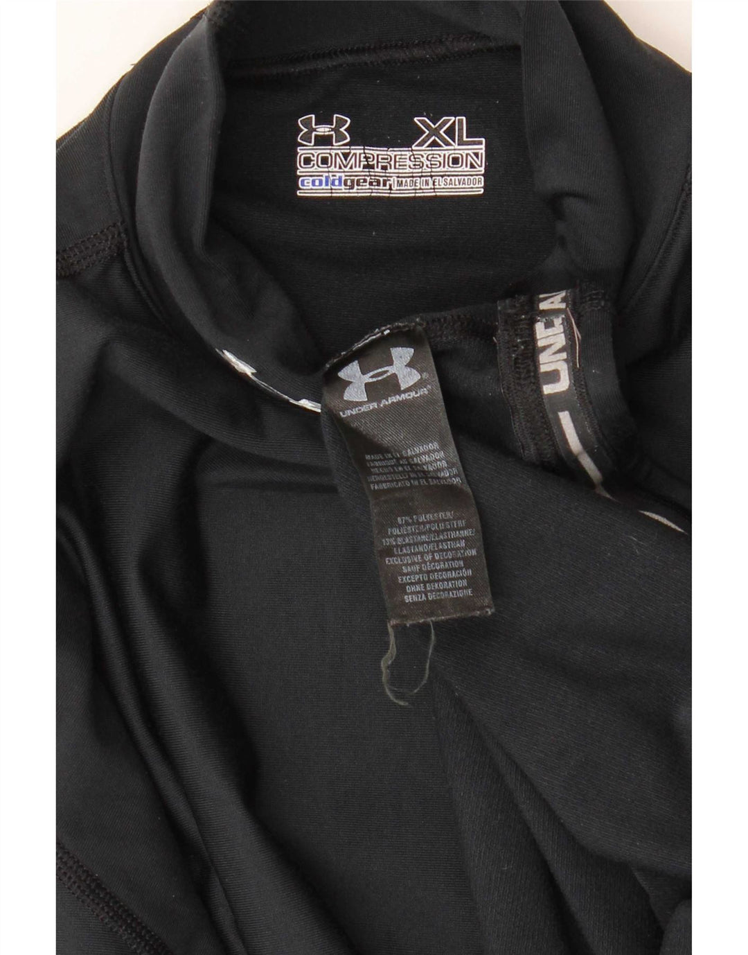 Мужской топ Under Armour Cold Gear с длинным рукавом XL, черный полиэстер