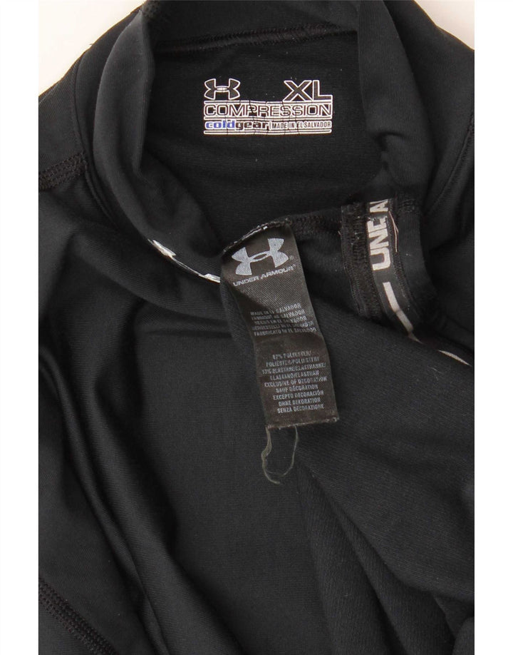 Мужской топ Under Armour Cold Gear с длинным рукавом XL, черный полиэстер