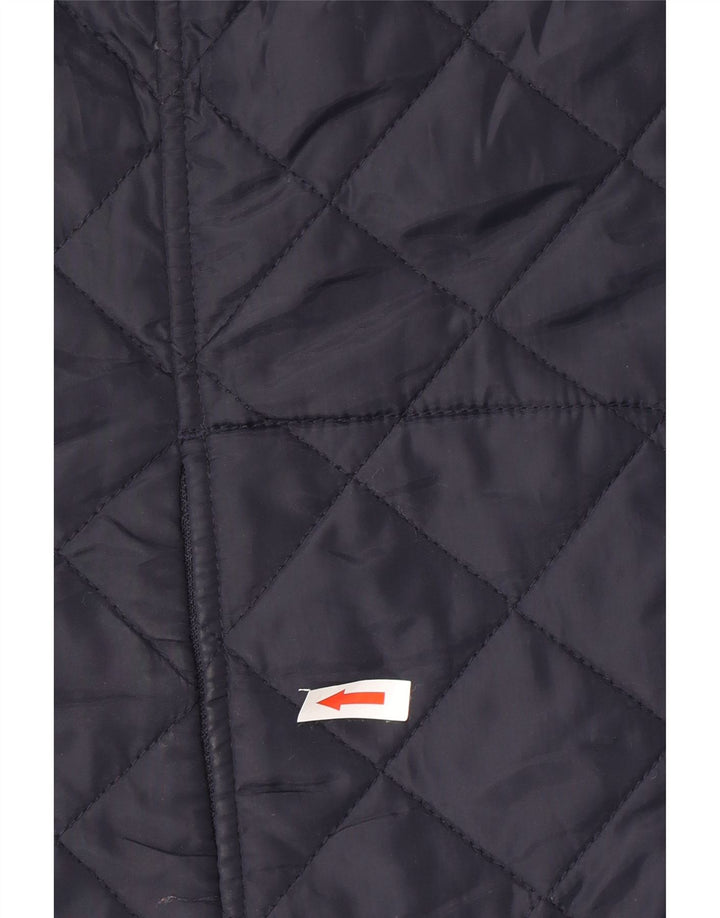 Женская стеганая куртка Joules UK 18 XL темно-синяя из полиэстера