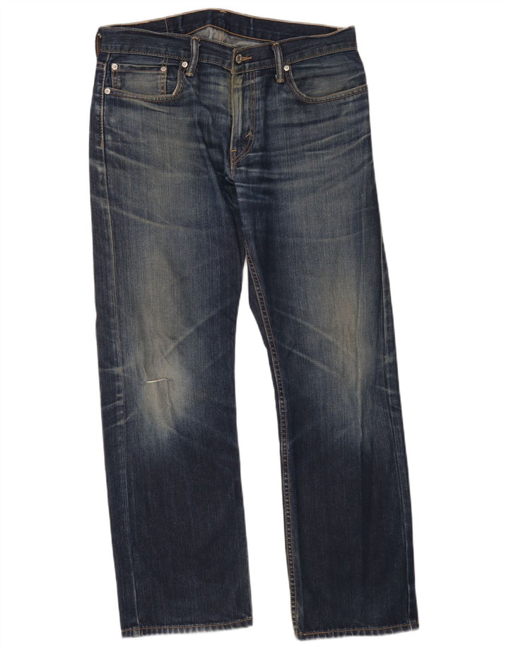 Мужские прямые джинсы Levi's 514 W33 L30 темно-синие, хлопок