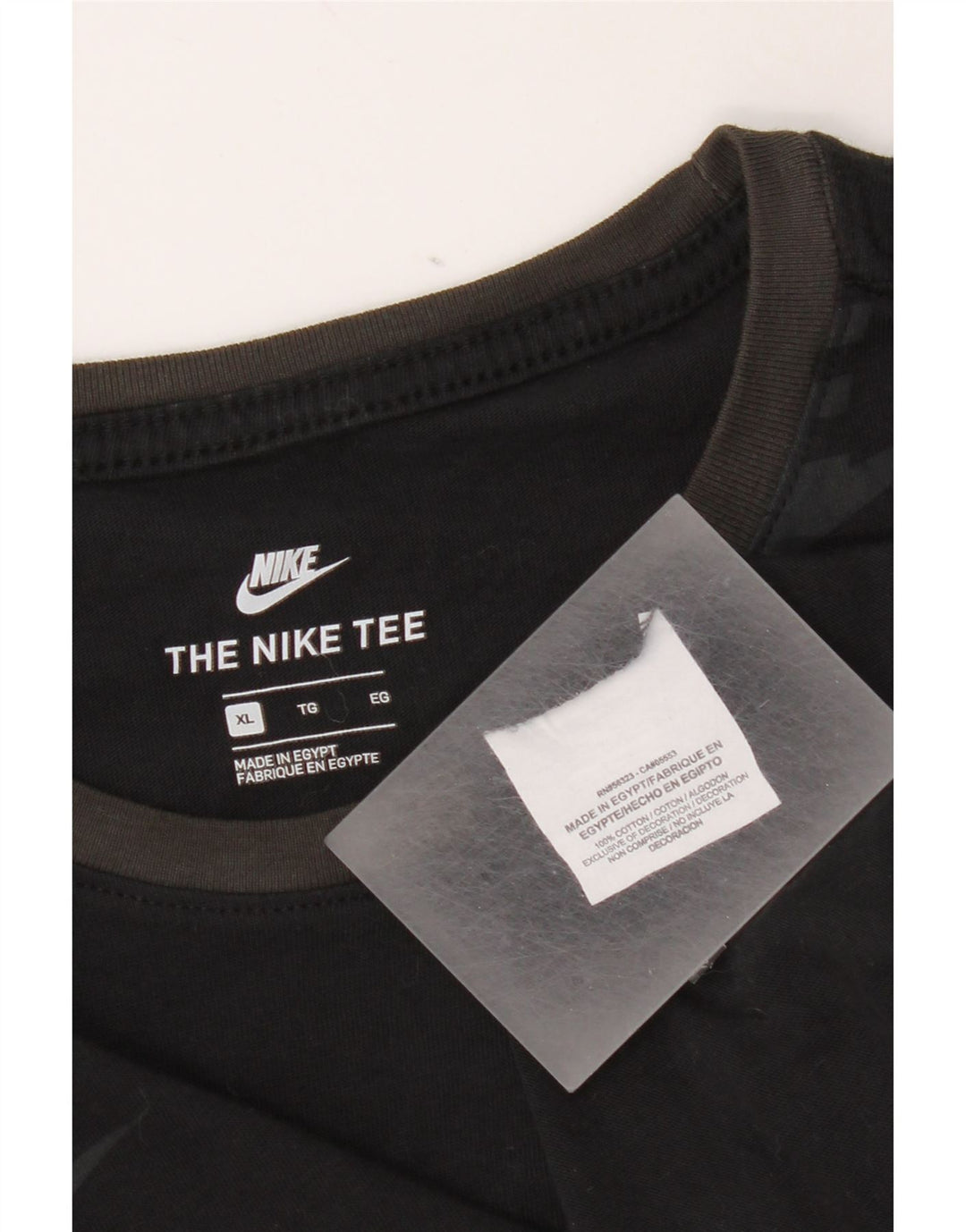 Мужской топ с рисунком Nike с длинным рукавом XL, черный хлопок