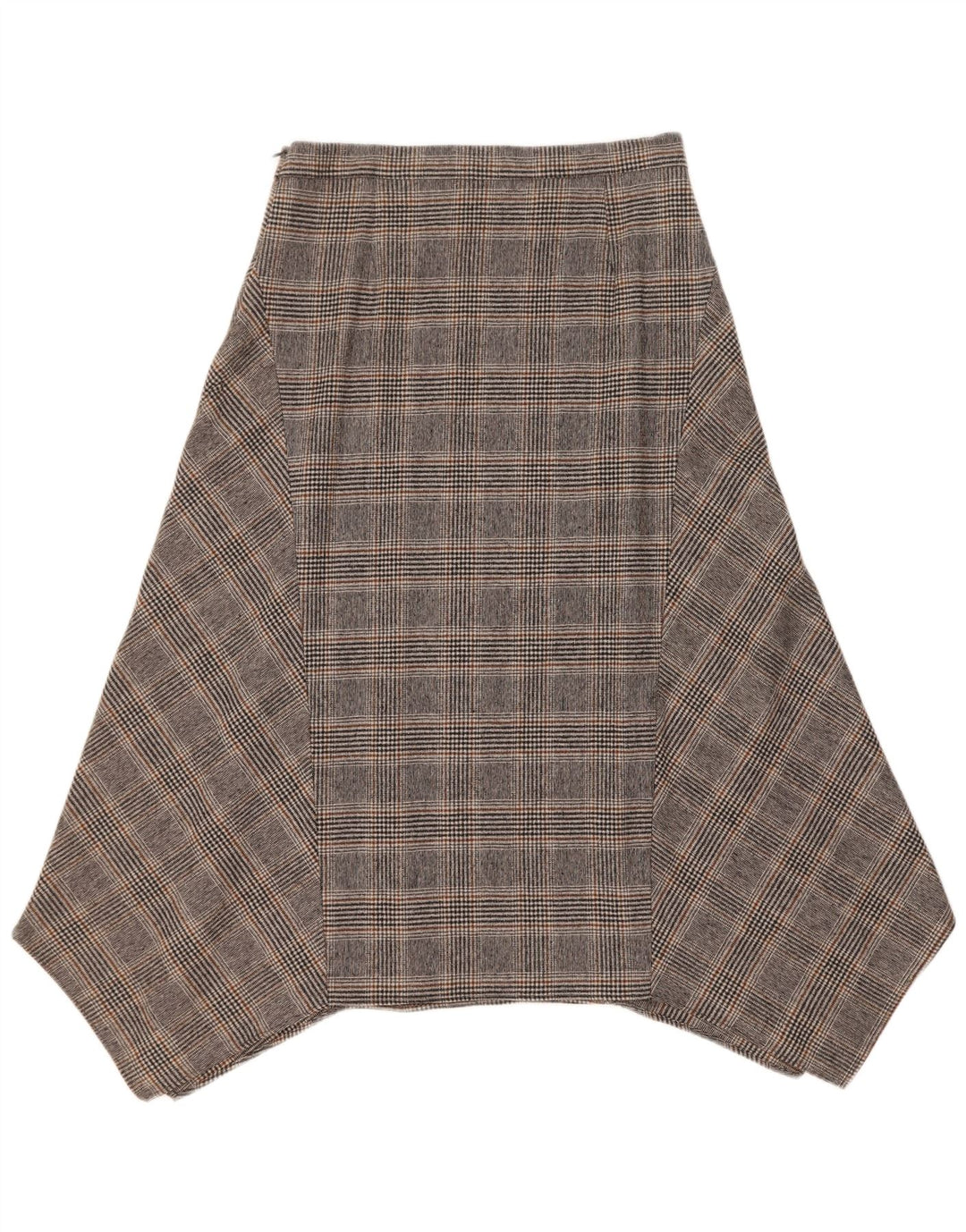 Massimo Dutti Женская асимметричная юбка EU 40 Medium W30 Серая клетка в клетку