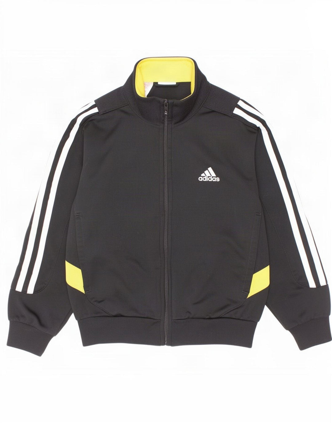 Спортивный костюм Adidas для мальчиков, верхняя куртка 5-6 лет, черный полиэстер с цветными блоками