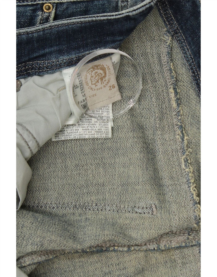 DIESEL Womens Slim Jeans W28 L30 Blue Cotton