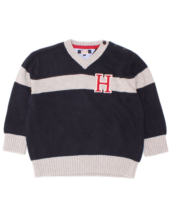 Джемпер с v-образным вырезом Tommy Hilfiger для мальчиков 18–24 месяцев, темно-синий