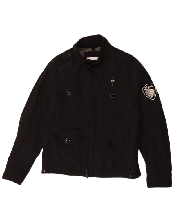 Мужская куртка в стиле милитари Blauer UK 42 XL, черный хлопок