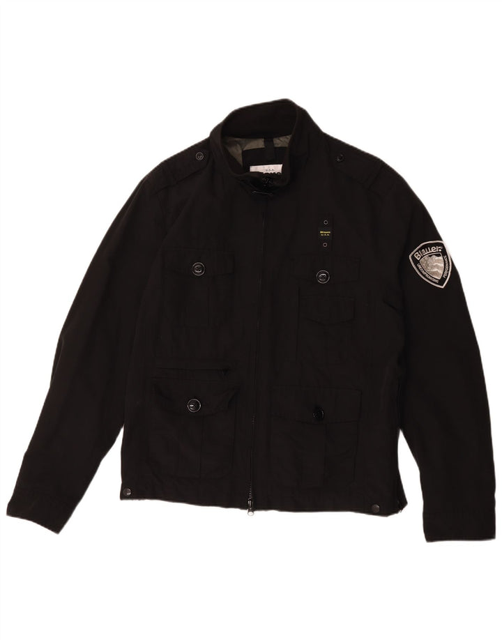 Мужская куртка в стиле милитари Blauer UK 42 XL, черный хлопок
