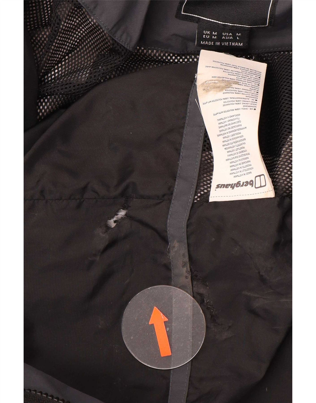 Berghaus Мужская куртка-дождевик UK 38 Средний черный полиэстер