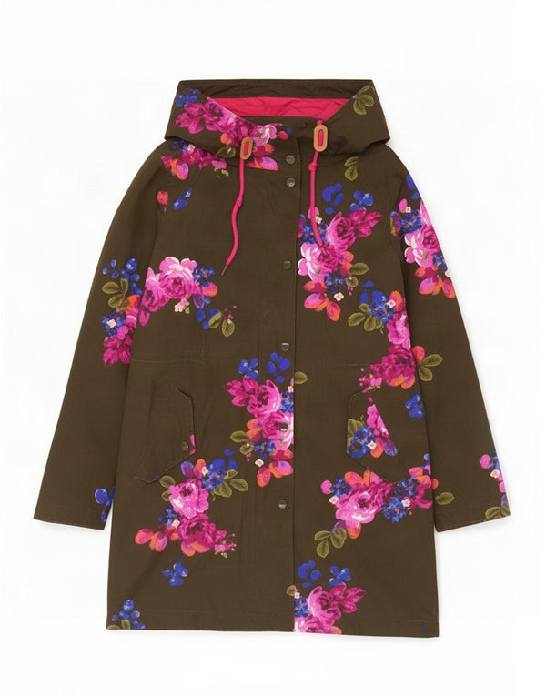 Женский плащ с капюшоном Joules UK 8, маленький, цвет хаки, хлопок