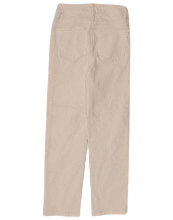 Женские прямые джинсы Marks & Spencer UK 8, маленькие W26 L26, белый хлопок