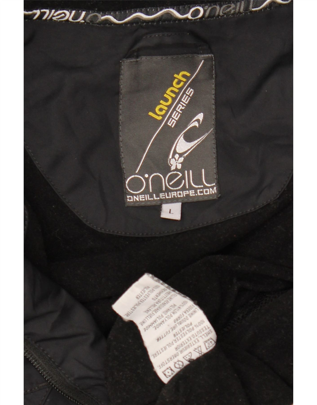 Мужская ветровка O'Neill UK 40, большая черная полиэстеровая куртка с капюшоном