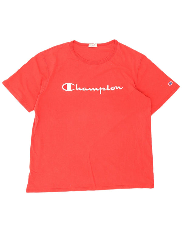Champion Mens Heritage Graphic T-Shirt Top XL Red Cotton