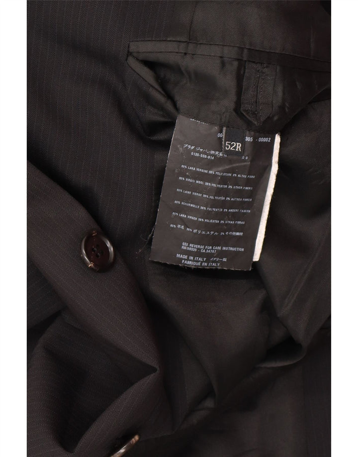 Мужской костюм из 2 предметов PRADA с 3 пуговицами IT 52 XL W34 L30 Черный Классический