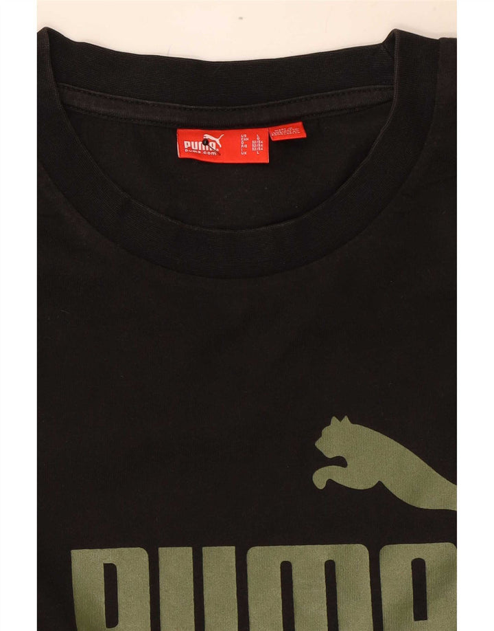 Мужской топ с длинным рукавом Puma, большой черный