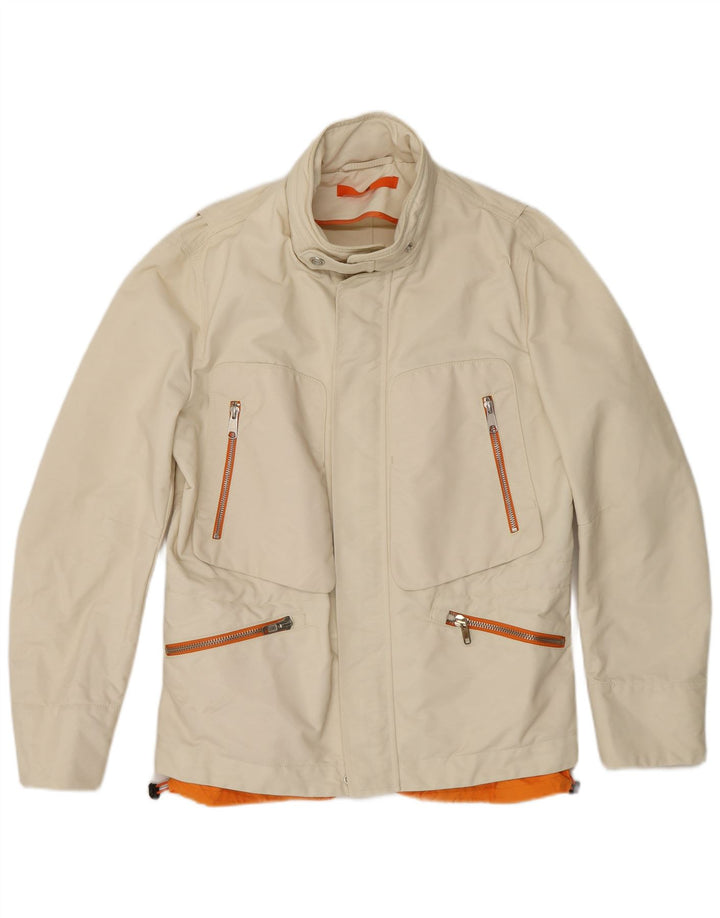 Dondup Мужская куртка с капюшоном IT 50 Large Off White Полиамид