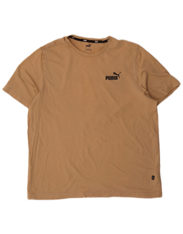 Мужская футболка Puma Top XL Бежевый хлопок