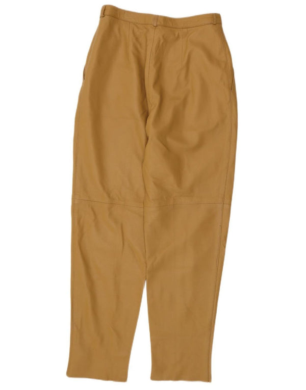 RAY MARJORY Женские кожаные брюки на крючках IT 42 Medium W28 L30 Хаки