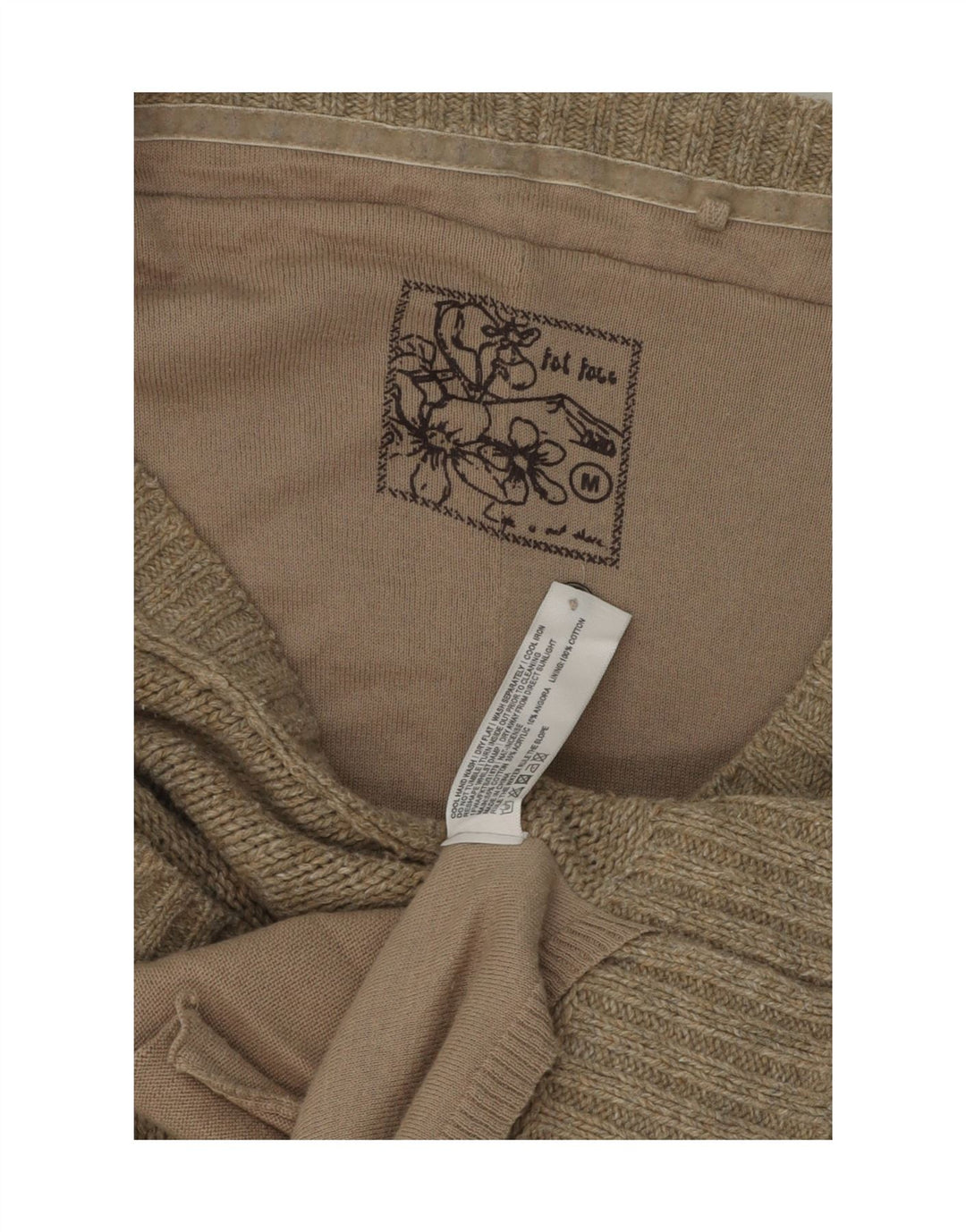 FAT FACE Womens Short Sleeve Cardigan Sweater UK 14 Medium Green Cotton Vintage Fat Face and Second-Hand Fat Face from Messina Hembry 