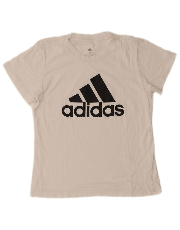 Женская футболка с рисунком Adidas Top UK 12/14, средний белый