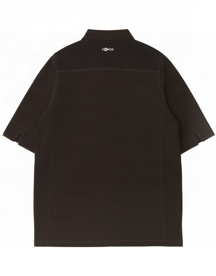 Мужская пуловерная рубашка с коротким рукавом Carhartt Modern Fit XL, черный полиэстер