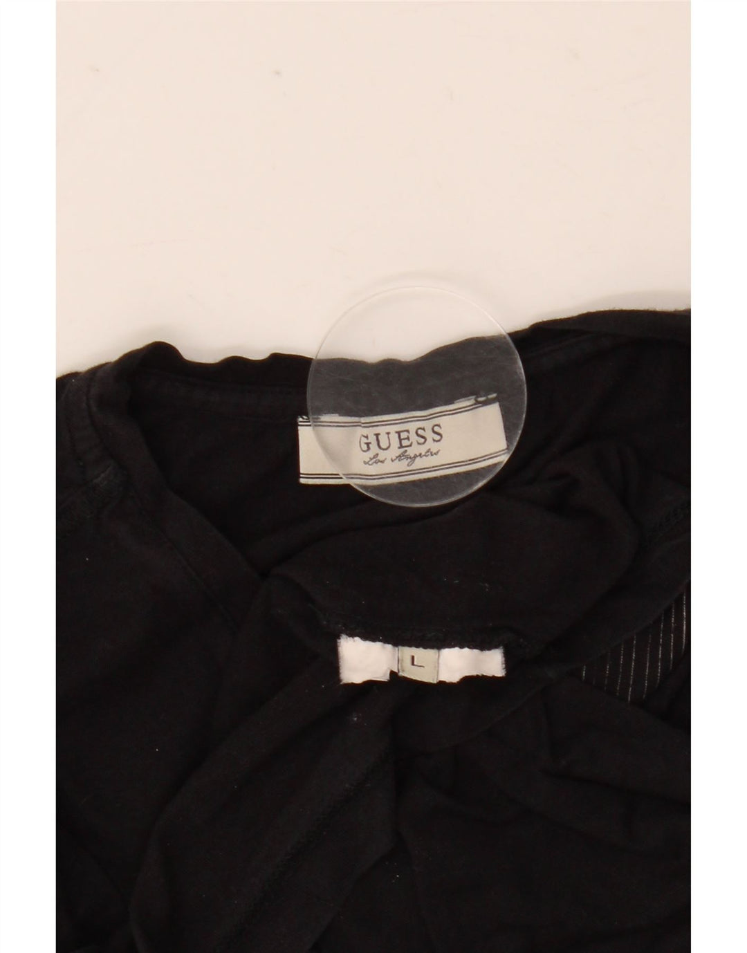 Мужская футболка с рисунком Guess, большая черная