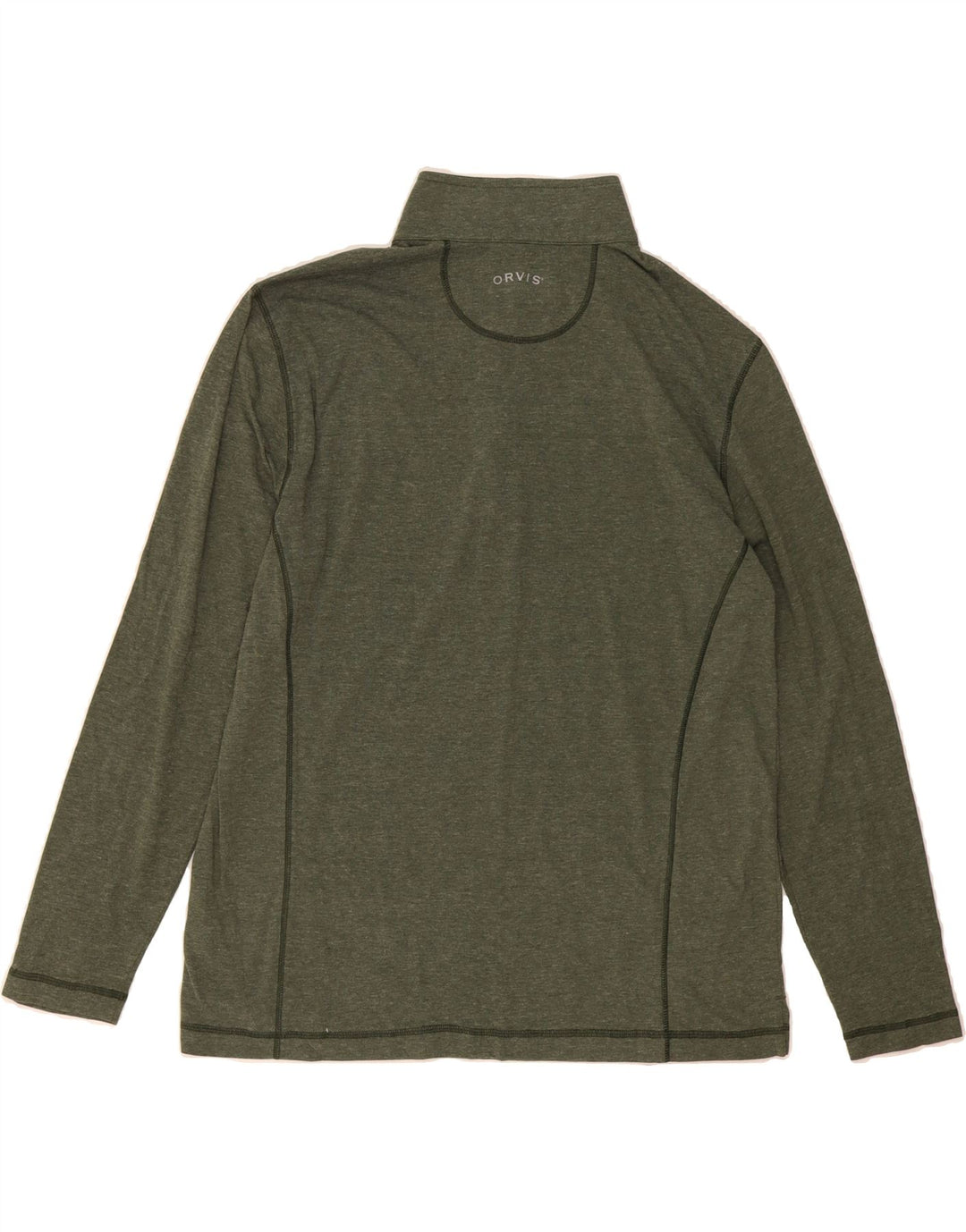 ORVIS Mens Zip Neck Pullover Tracksuit Top Medium Green Polyester Vintage Orvis and Second-Hand Orvis from Messina Hembry 