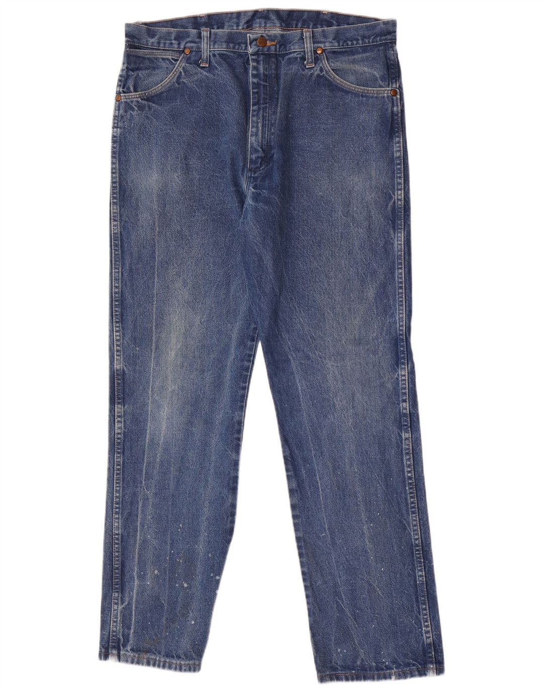 Мужские прямые джинсы Wrangler W36 L32, синий хлопок