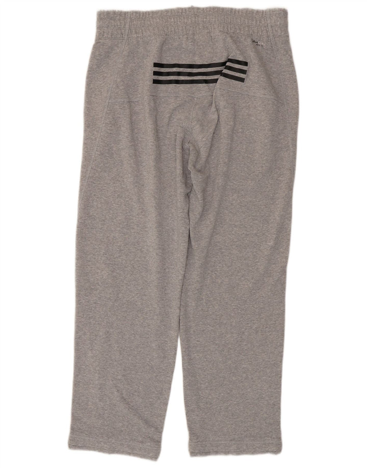 Мужские спортивные брюки Adidas Climalite из хлопка среднего серого цвета