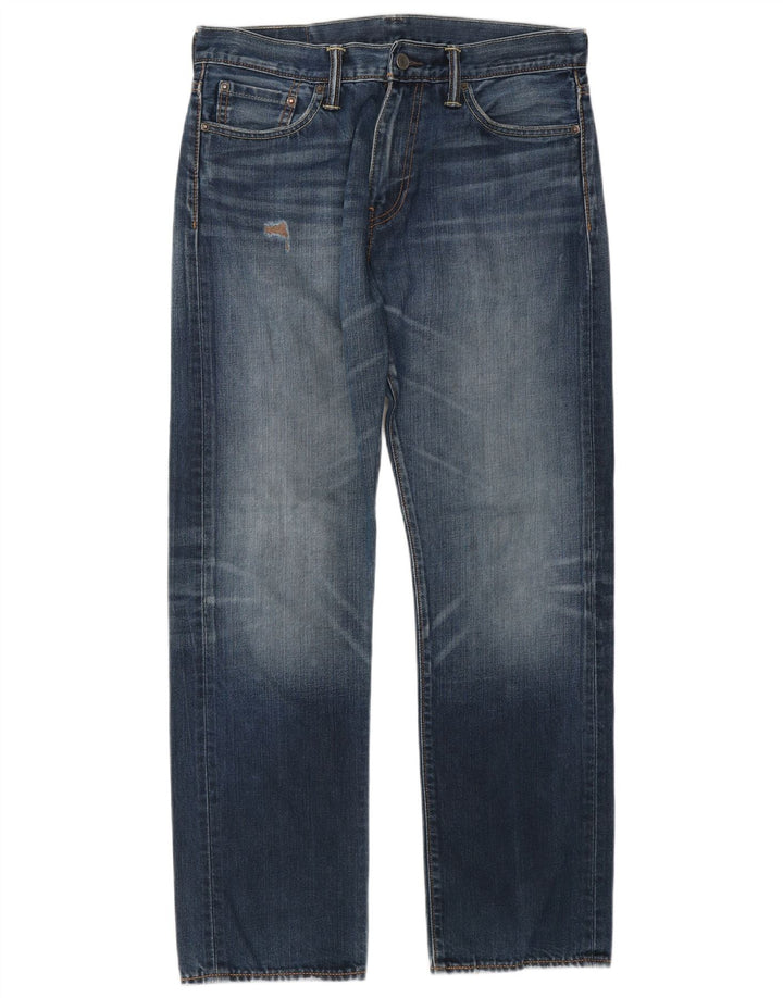 Мужские прямые джинсы Levi's 504 W32 L32 синие, хлопок