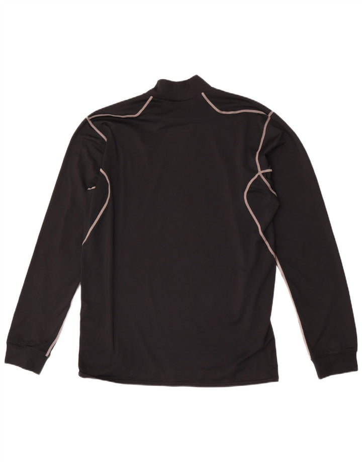 Мужской топ Nike Dri Fit с длинным рукавом, большой черный