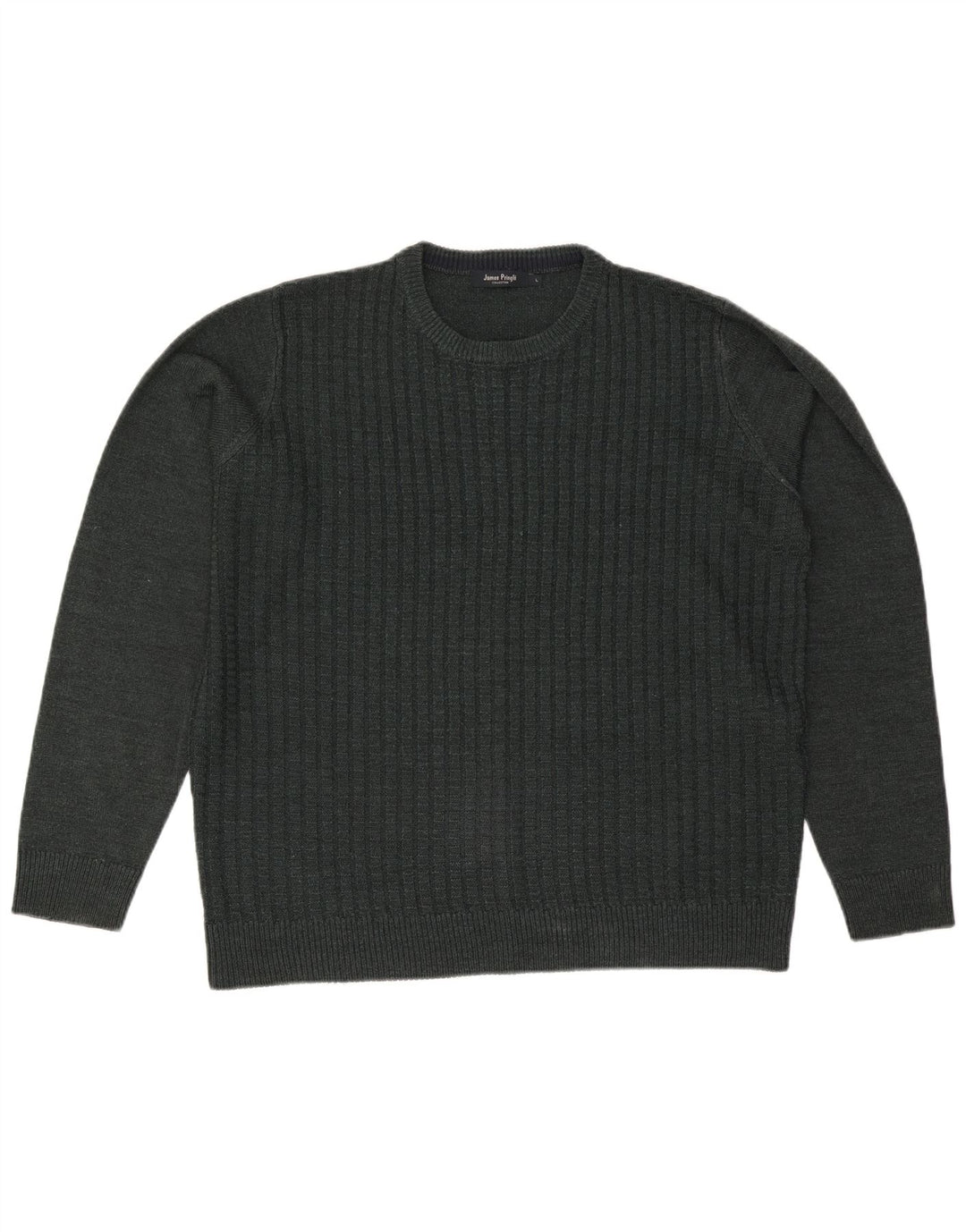 Мужской свитер JAMES PRINGLE с круглым вырезом, большой зеленый акрил