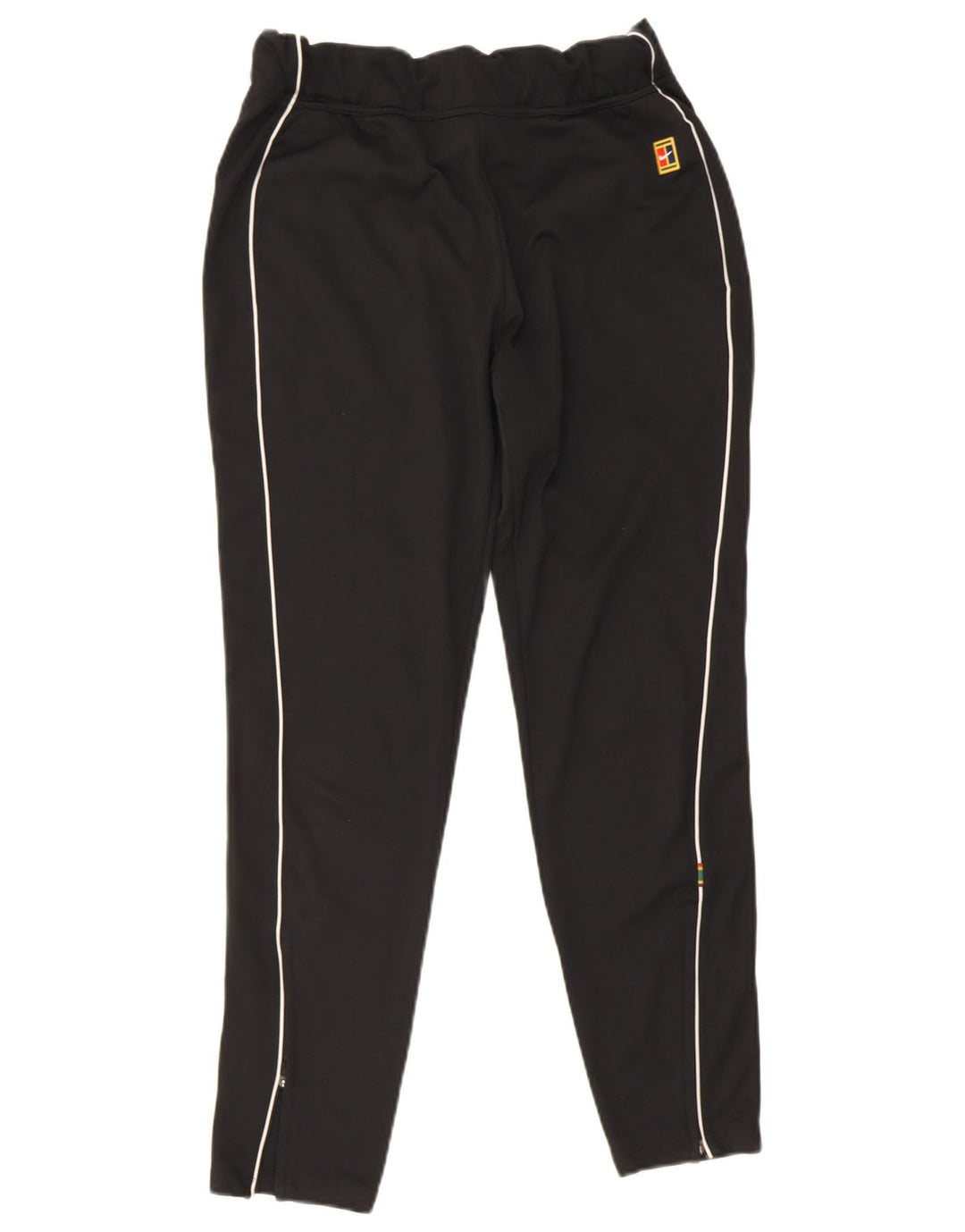 Женские спортивные брюки Nike Dri Fit UK 12, средние, черные в полоску