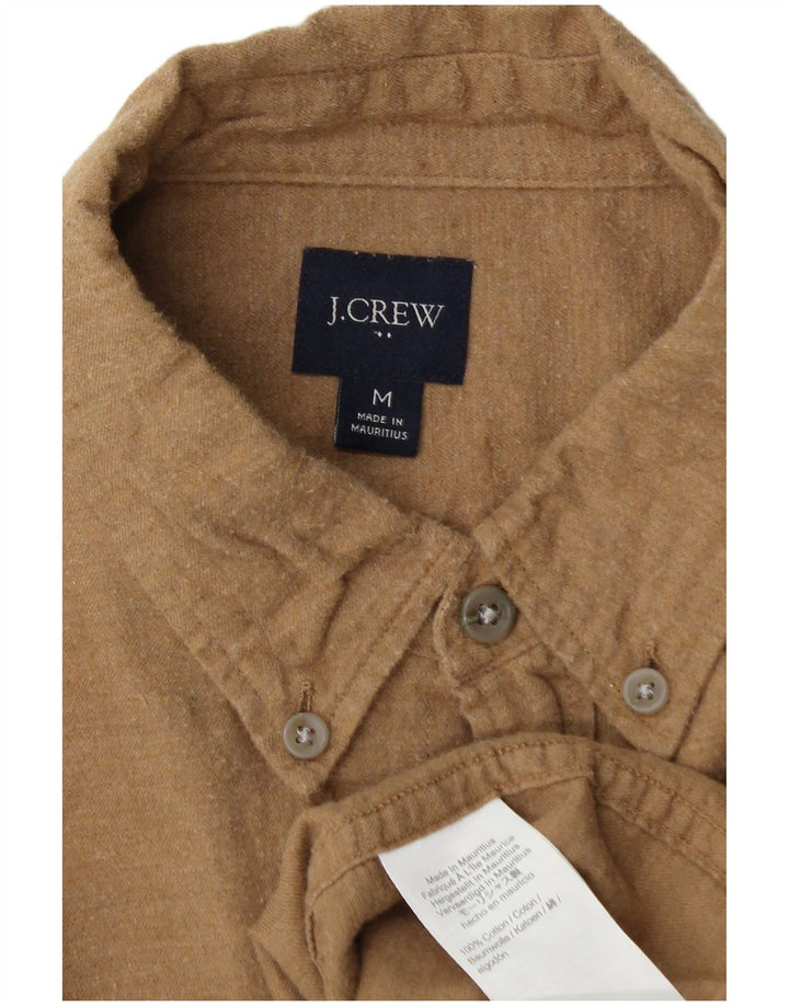 Мужская фланелевая рубашка J. CREW среднего бежевого цвета, хлопок