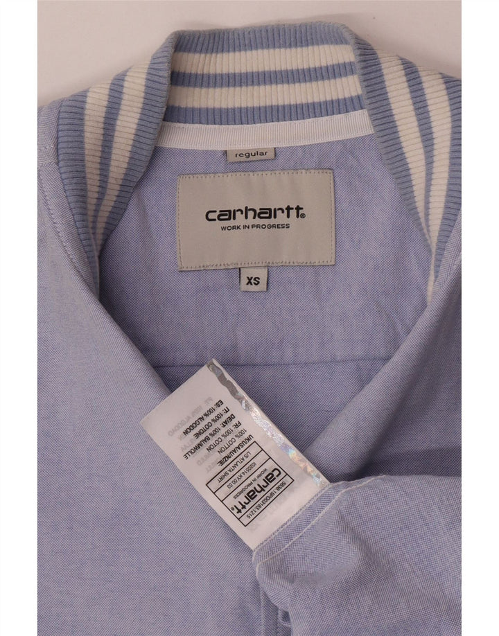 Мужская рубашка Carhartt XS синяя, хлопок