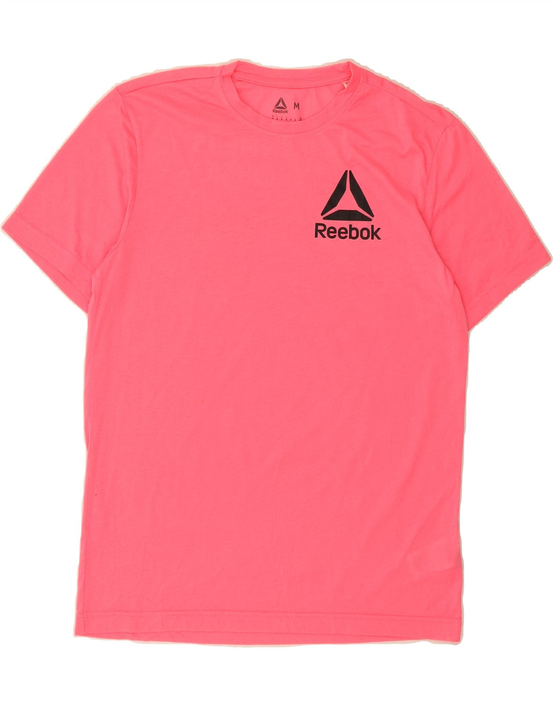 REEBOK Mens Graphic T-Shirt Top Medium Pink Polyester Vintage Reebok and Second-Hand Reebok from Messina Hembry 