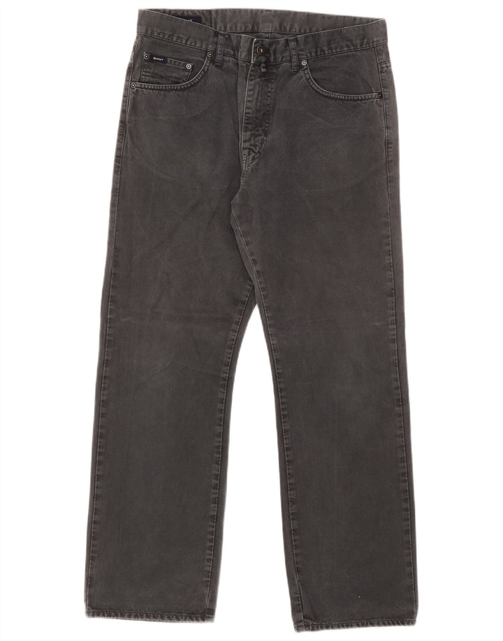 Женские прямые джинсы Gant Jason Regular W34 L30, серый хлопок