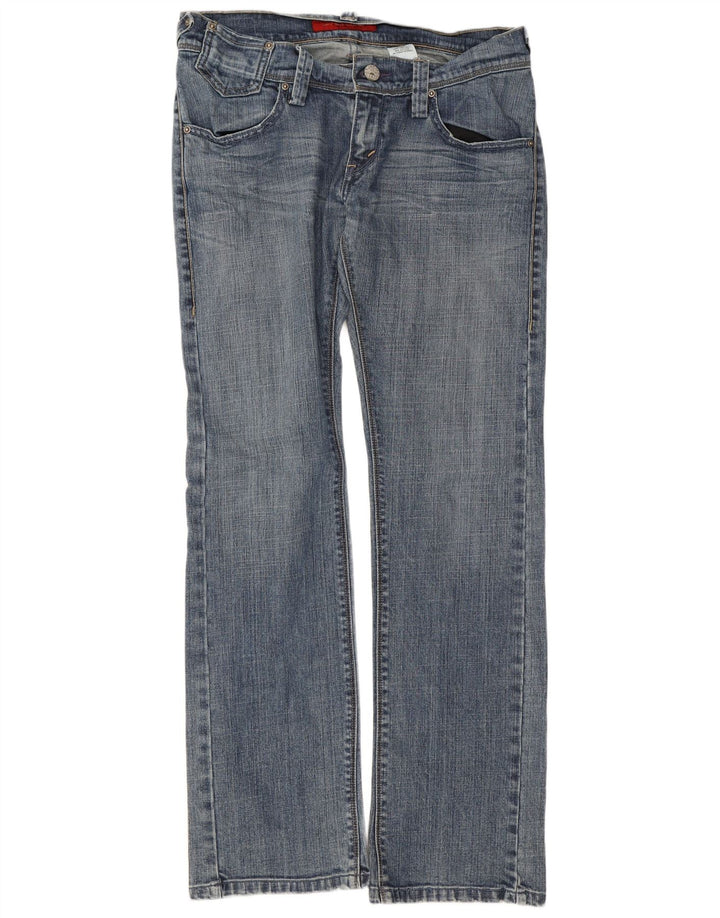 Женские прямые джинсы Levi's 504 W29 L32 синие, хлопок