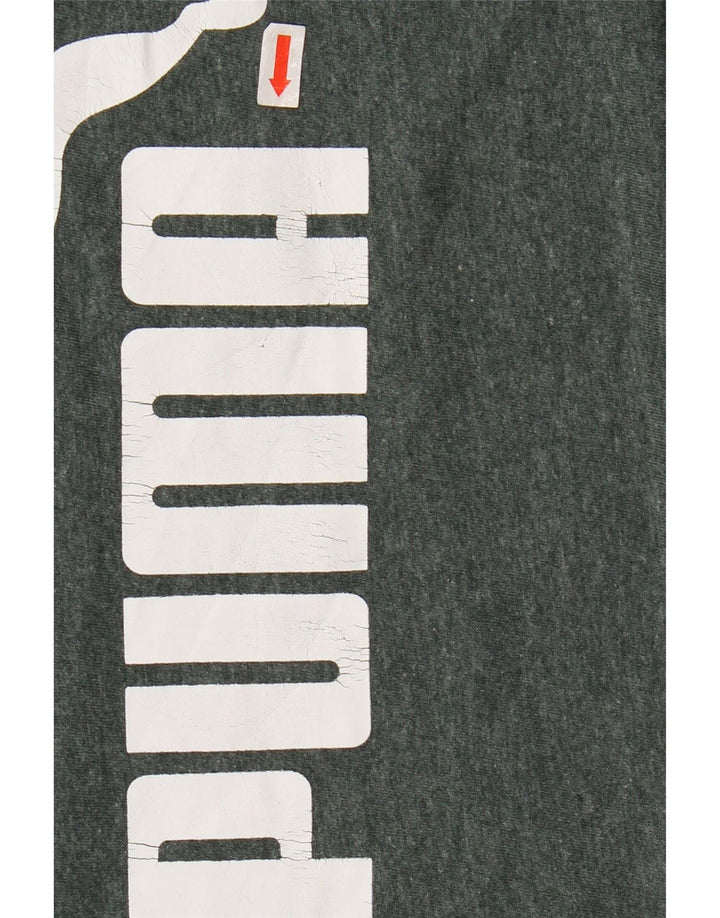 Мужская футболка с рисунком PUMA 3XL, зеленая в крапинку