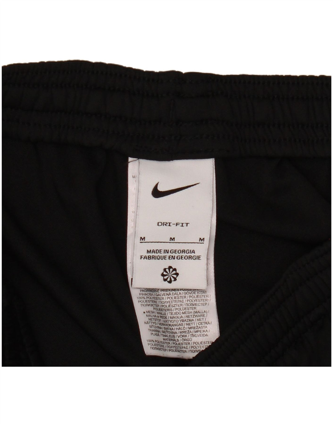 Мужские спортивные брюки Nike Dri Fit, средний черный полиэстер