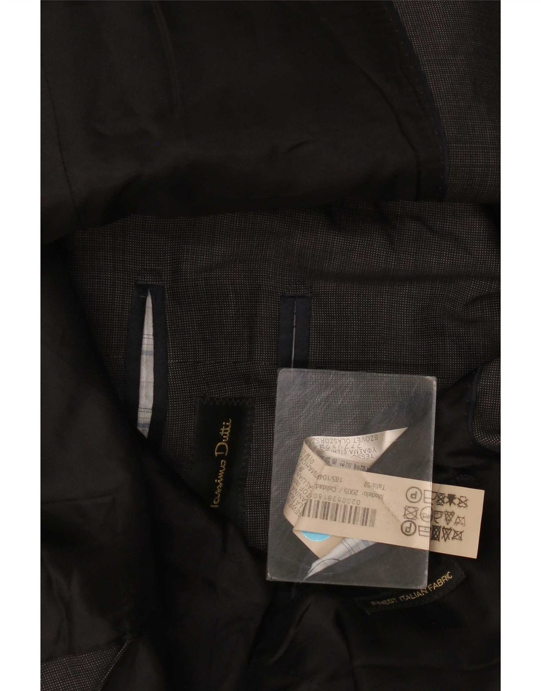 Мужской пиджак Massimo Dutti на 2 пуговицах EU 52, большой серый, шерстяной