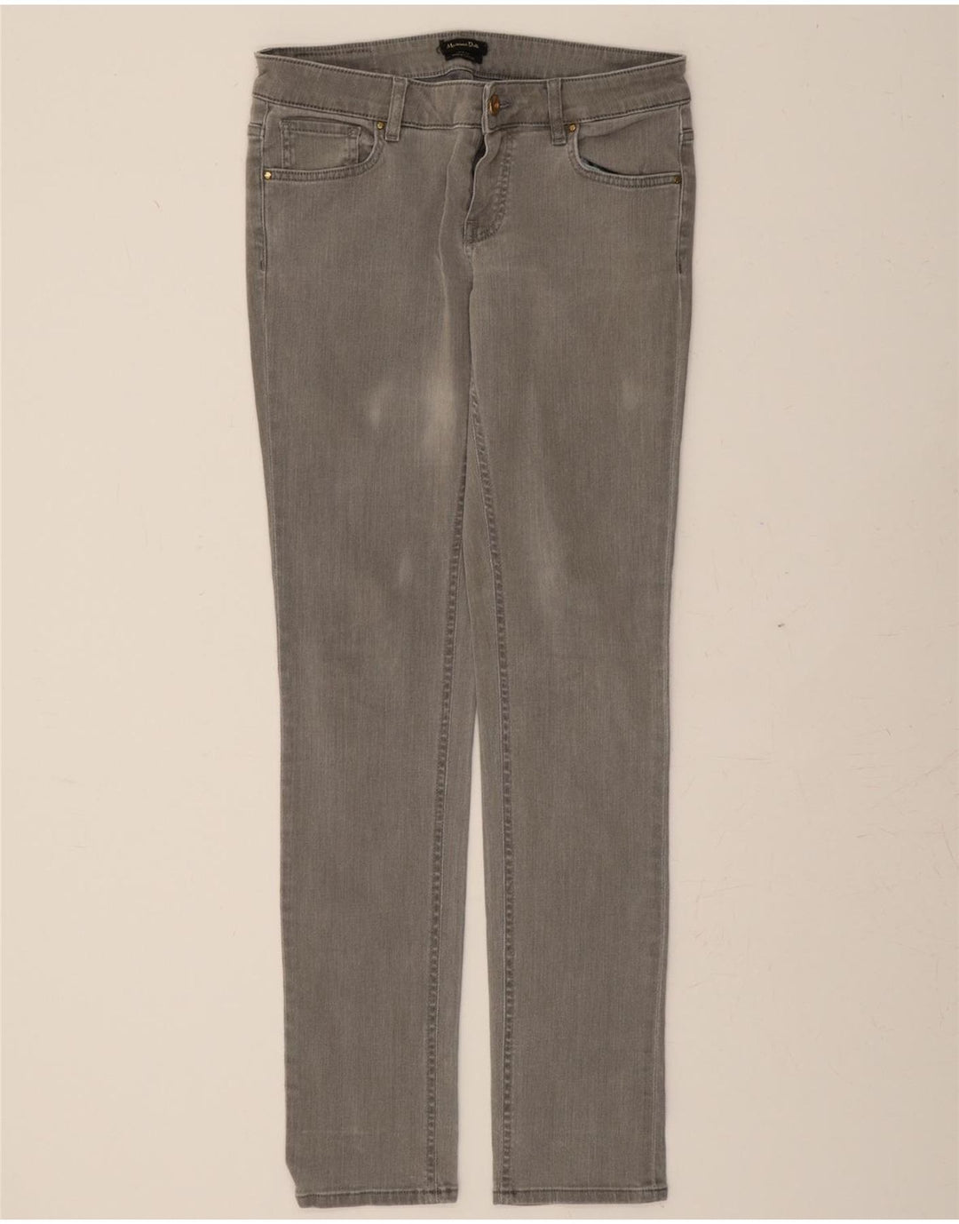 MASSIMO DUTTI Womens Slim Jeans EU 38 Small W28 L30 Grey Cotton Vintage Massimo Dutti and Second-Hand Massimo Dutti from Messina Hembry 
