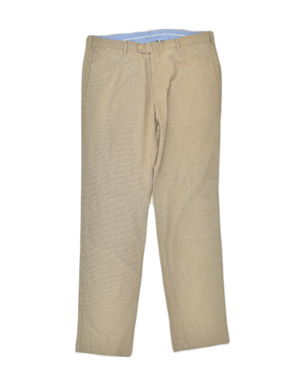 Мужские брюки-чиносы MASSIMO DUTTI W34 L34 бежевого цвета, хлопок