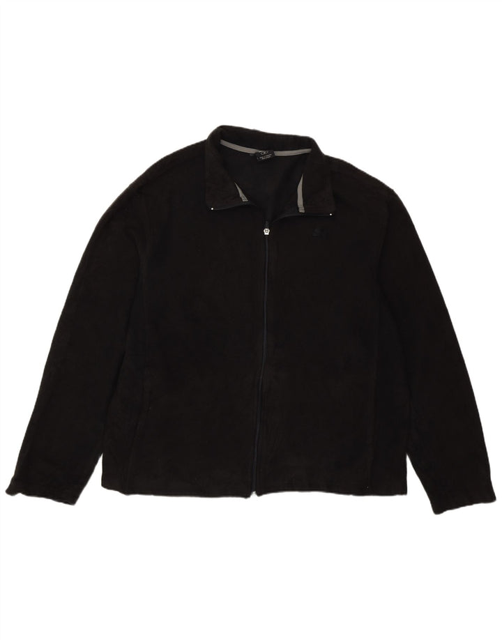 Мужская флисовая куртка Starter UK 38, средний черный полиэстер