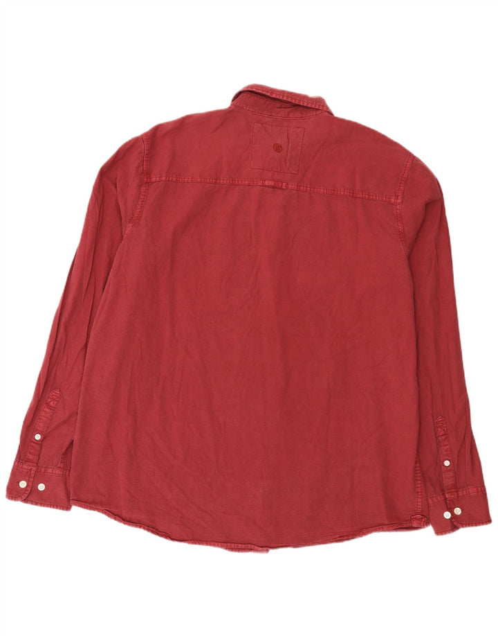 Мужская рубашка Fat Face 2XL бордовый хлопок
