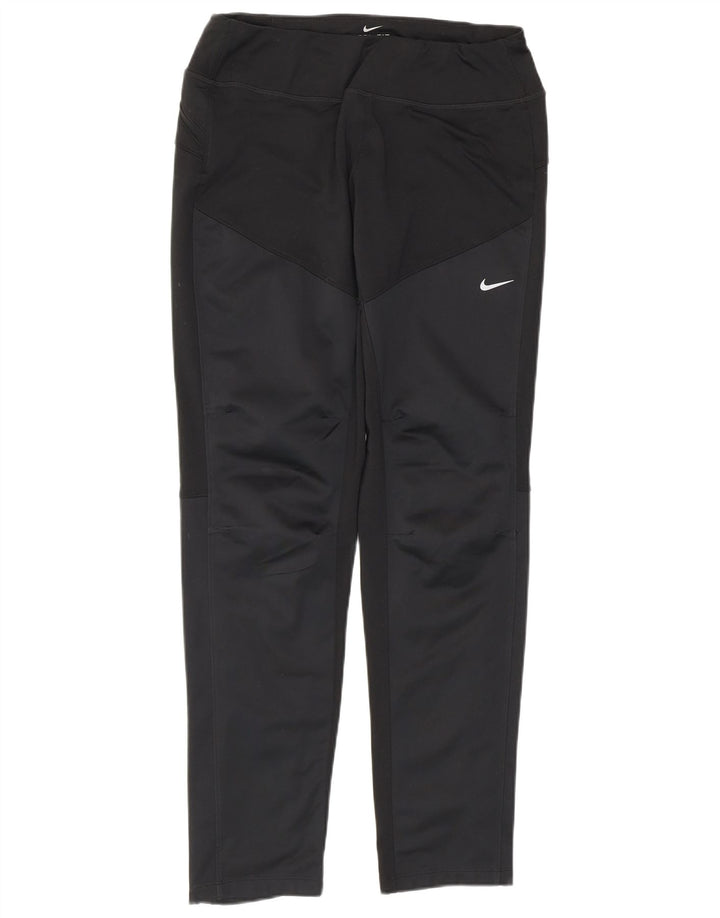 Женские леггинсы Nike Dri Fit UK 10, маленькие черные полиэстер