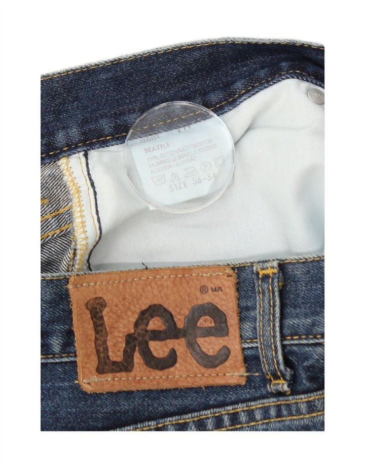 Мужские прямые джинсы Lee Seattle W36 L28, синий хлопок