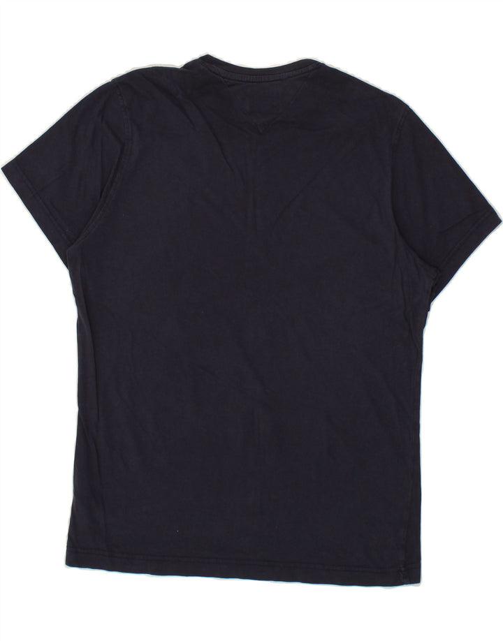 TOMMY HILFIGER Mens T-Shirt Top Medium Navy Blue Cotton Vintage Tommy Hilfiger and Second-Hand Tommy Hilfiger from Messina Hembry 