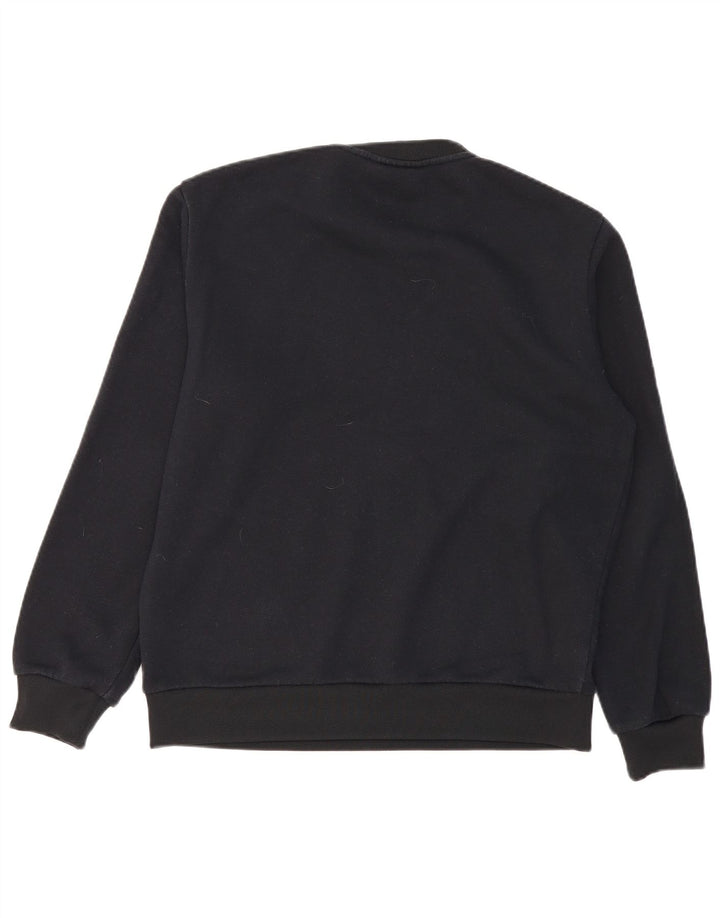 DKNY Mens Graphic Sweatshirt Jumper Medium Black Cotton