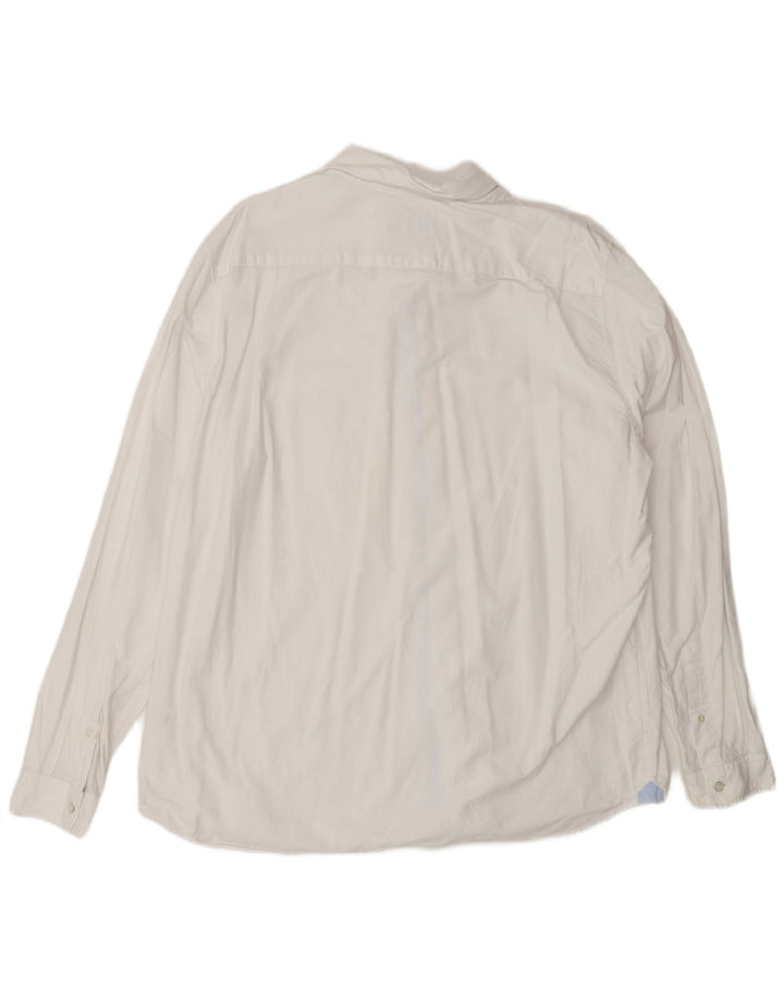 Мужская рубашка стандартного кроя Lacoste, размер 44 XL, белый хлопок